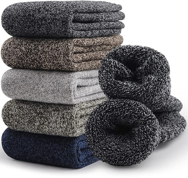 SC04- 겨울 보온 두꺼운 양말 5켤레 세트