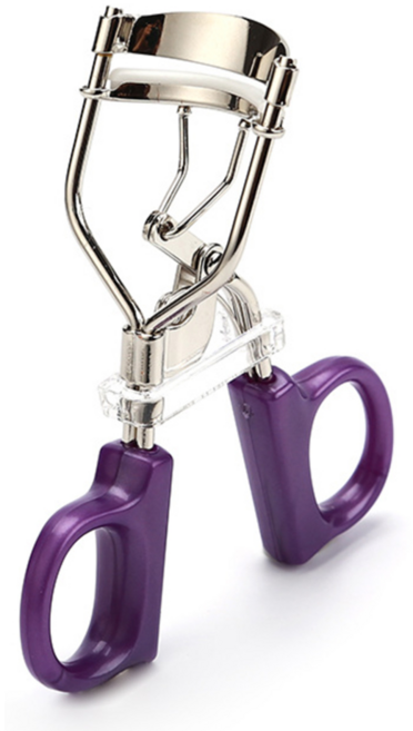 속눈썹펌 손잡이 뷰러 아시안 눈 맞춤 컬러러 집게형 뷰러 루루앤제니, 1개, 보라색