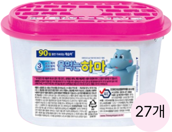 물먹는하마 옷장용 제습제 300g 27개