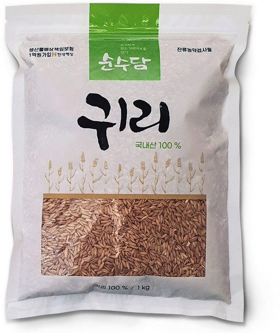 귀리 25년국내산 한국소비자산업평가우수 HACCP 6차산업 쾌변에 도움을주며 밥맛이좋은 겉귀리종자 1kg, 1개, 귀리 1kg