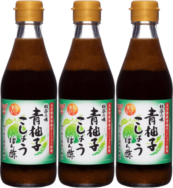 훈도킨 료테이의 맛 유즈코쇼 폰즈 300ml x 3개 유자후추 일본 일식조미료 가라아게 소스