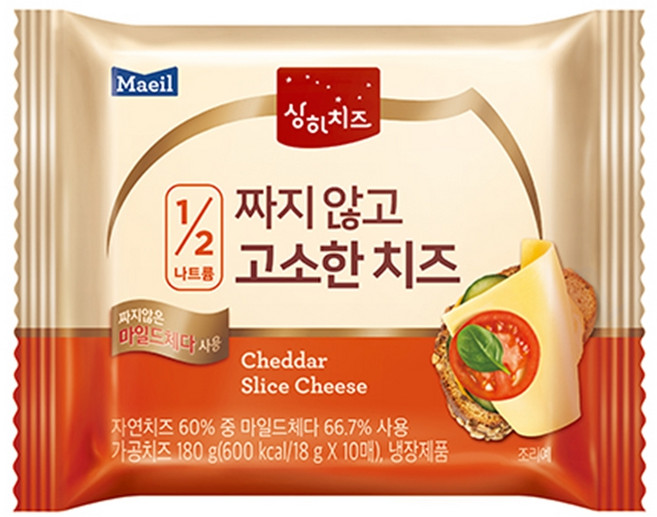매일 상하치즈 짜지않고 고소한치즈 180g(18g x 10매) 아이스박스무료포장, 18g, 1개