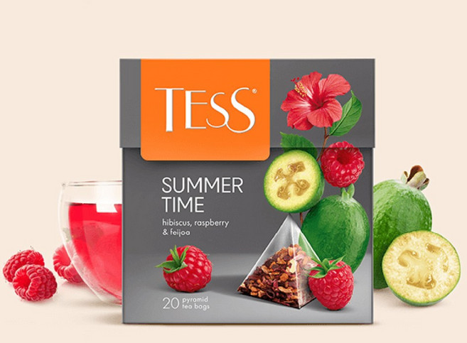 Tea TESS Summer Time 테스 티 여름타임 36g 20티백, 1개, 20개입, 1.8g