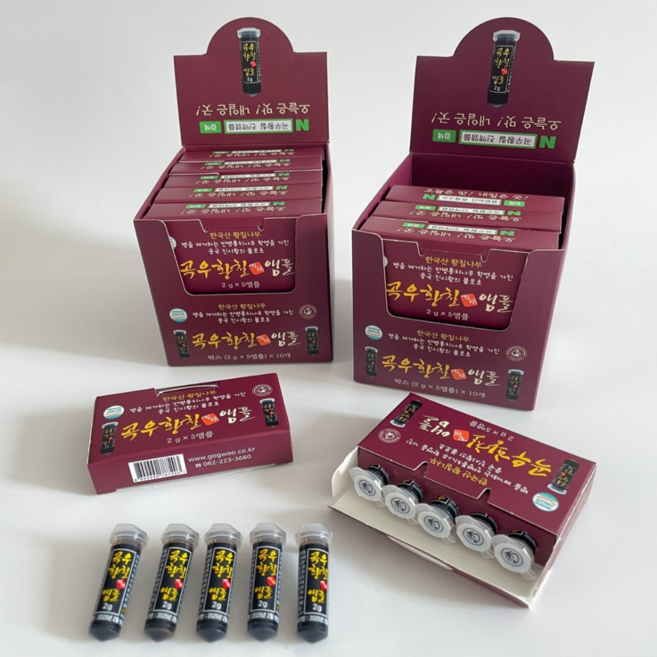 곡우황칠 진액 앰플 휴대용 50개입 (5개입 박스 x 10박스), 2g, 50개