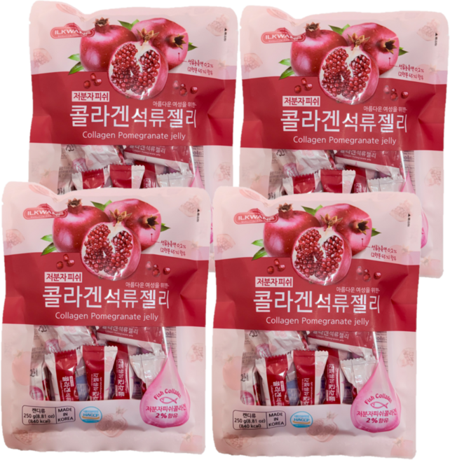 일광제과 콜라겐 석류 젤리, 4개, 250g