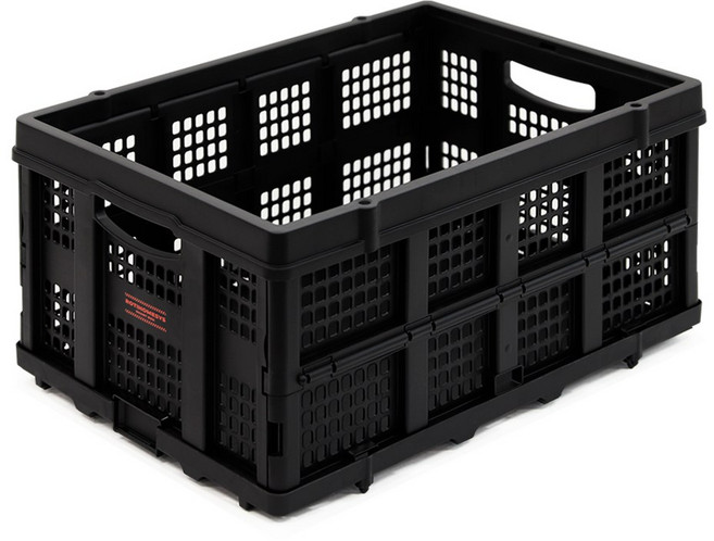 로티홈시스 리빙 박스 정리함 펜트리 수납함 폴딩 정리함 보관함, 1개, 블랙