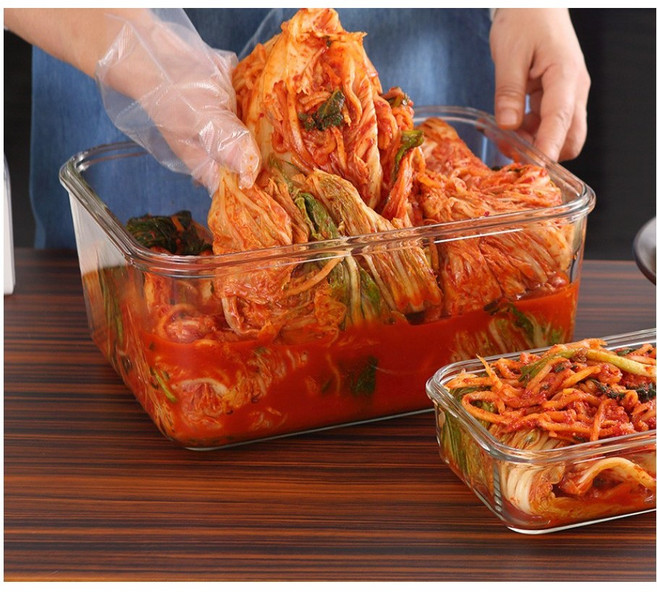 글라스락 핸디형 유리 글라스 밀폐용기 손잡이 김치통 잡곡 쌀 수박 용기 6000ml