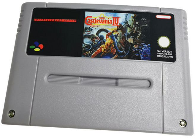 슈퍼패미콤 겜보이 고전게임 슈퍼 캐슬바니아 IV SFC 게임 카트리지용 비디오 16 비트 패미콤 NES 클래식 콘솔 PAL EU 버전