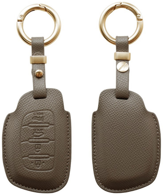 트니르 현대 호환 E타입 더 뉴 신형 캐스퍼 스마트키 가죽케이스 CASPER 차량용품, 카푸치노