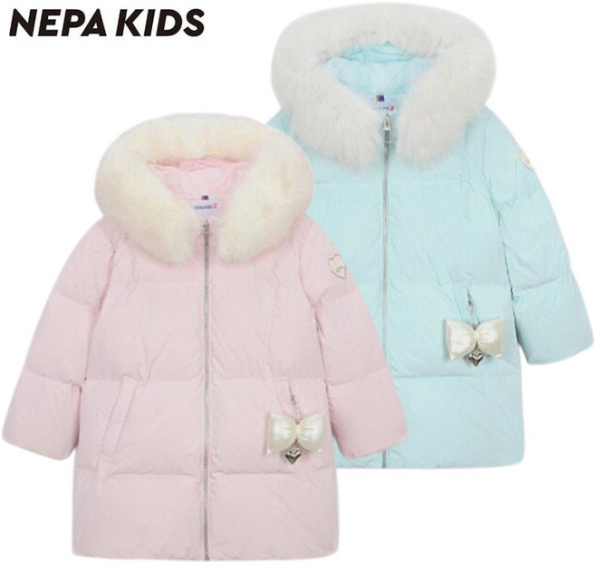 [백화점정품] 네파키즈 여아 구스다운 자켓 점퍼 키즈 아동용 주니어 유치원 초등학생