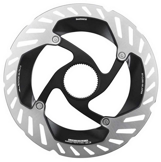 시마노(SHIMANO) 디스크 로터 RT-CL900 160mm 부속외측 세레이션 락 링 실버, 140mm, 1개