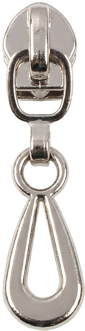 홈패션지퍼머리 3호 코일 지퍼고리 슬라이더, 10개, 롤 지퍼머리3호-05실버