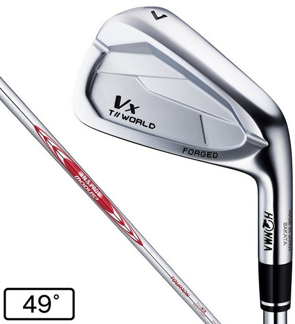 혼마 골프 HONMA 남성 투어 월드 T WORLD Vx 아이언 A 로프트 49도 NSPRO MODUS3 TOUR 105 - 번호 210553, 에스