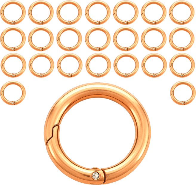 스켈 두꺼운 오픈고급형 원터치 오링 외형 30mm, 25개, 골드