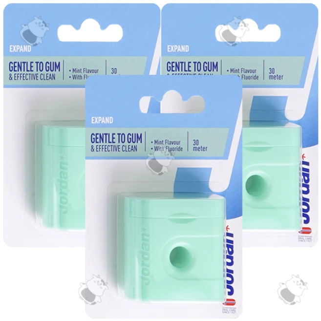 조르단 익스팬드 30m 치실, 1개입, 3개 - 쿠팡
