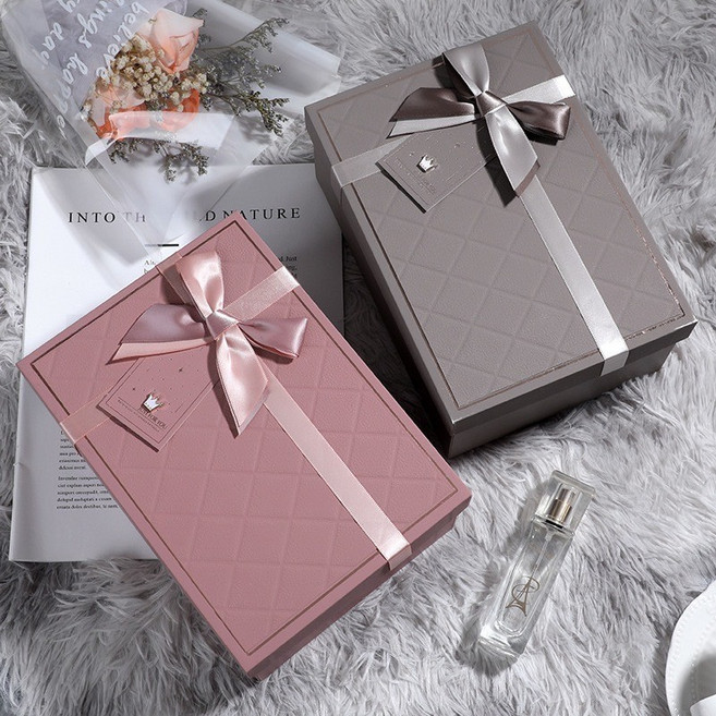 GIFTME5 輕奢質感禮物盒, 月藍(一般款),大款(22.5*16*9.5cm)