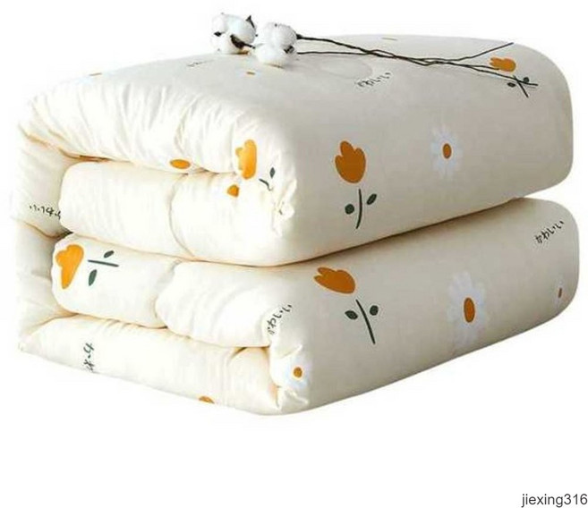 목화 솜 이불 두꺼운 솜이불 겨울 호텔 고급 순면 더블, 04