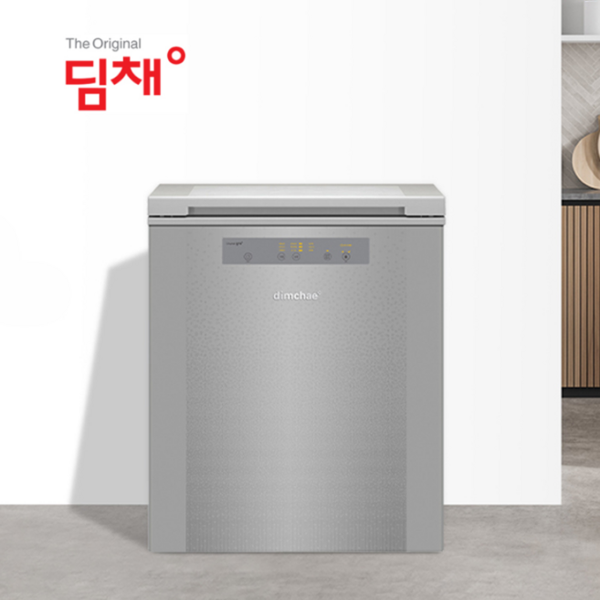 위니아 딤채 120L 뚜껑형김치냉장고 EDL12KBTSSF 스파크실버 폐가전수거