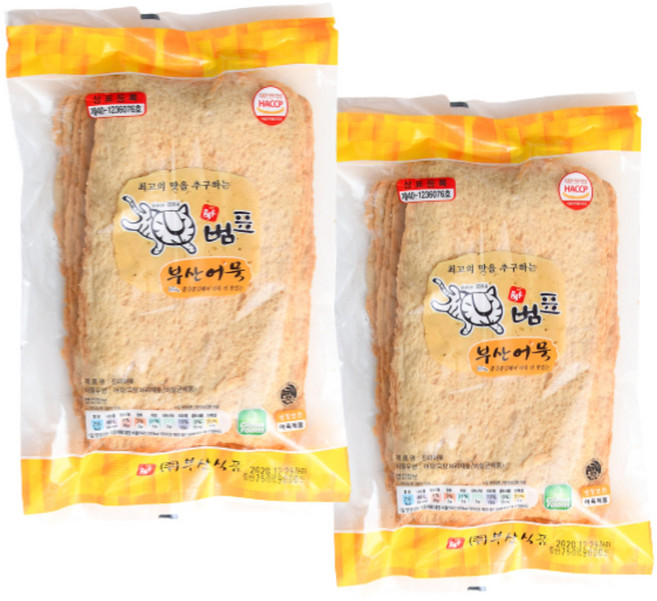 범표어묵 탕 볶음용 사각어묵 특대어묵, 2개, 750g