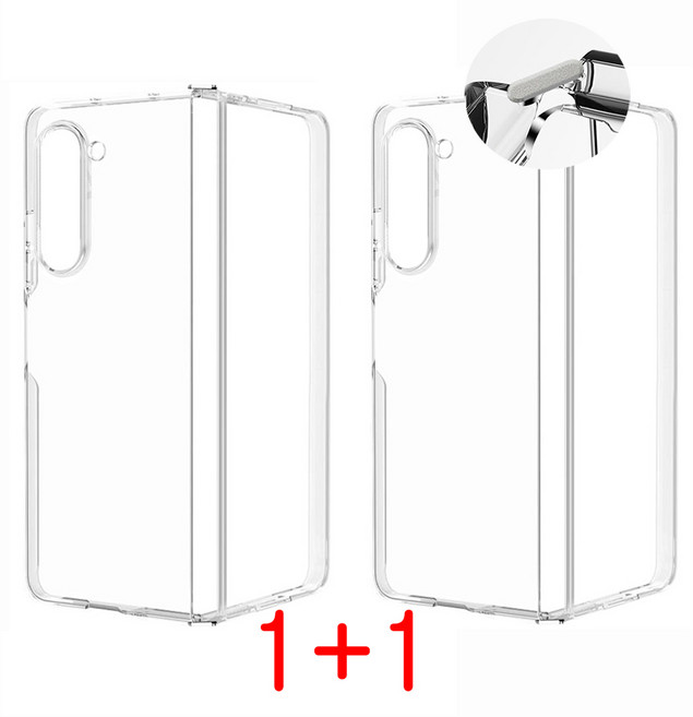갤럭시 Z폴드6 투명 케이스 1+1 일체형 젤리 실리콘 범퍼