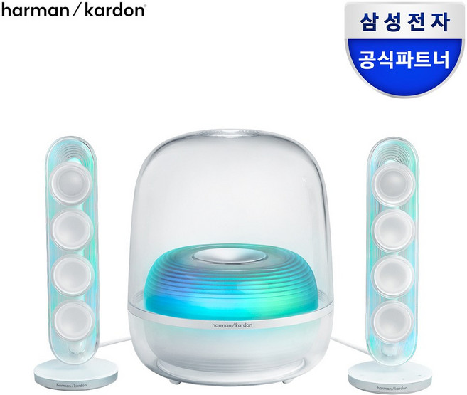 하만카돈 사운드스틱5 블루투스 스피커 TV 스피커 시그니쳐 투명 바디 HDMI 돌비 오디오 무선 스피커, 화이트, 사운드스틱5 블루투스버전