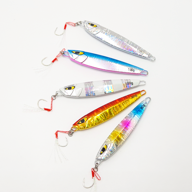 크롬메탈 참돔 메탈 지그 타이라바 40g 대삼치 갈치 풀치, 낚시 지그 80g, no3