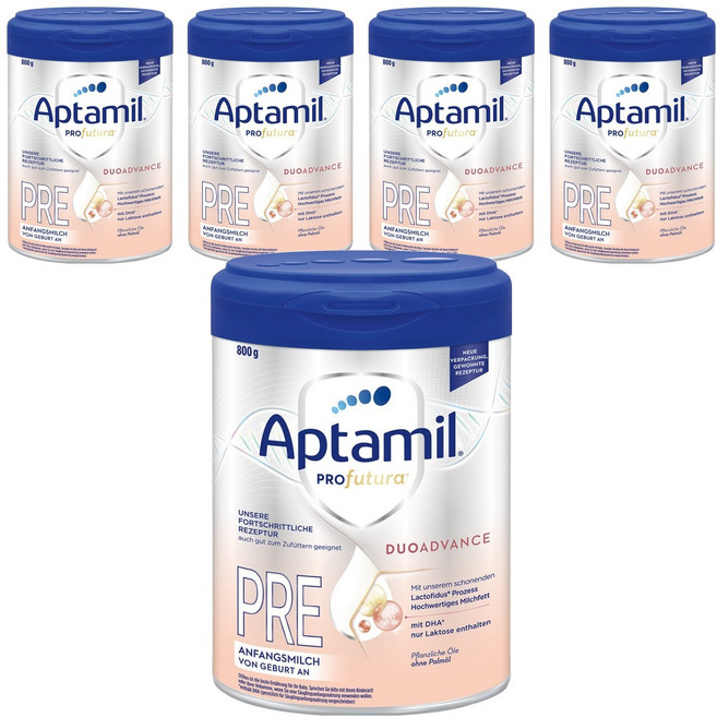압타밀 프로푸투라 듀오어드밴스 분유 프레, 800g, 5개