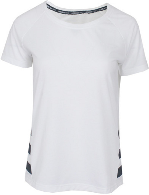 아디다스 여성 네오 Fav Logo라운드반팔티셔츠-CV9245