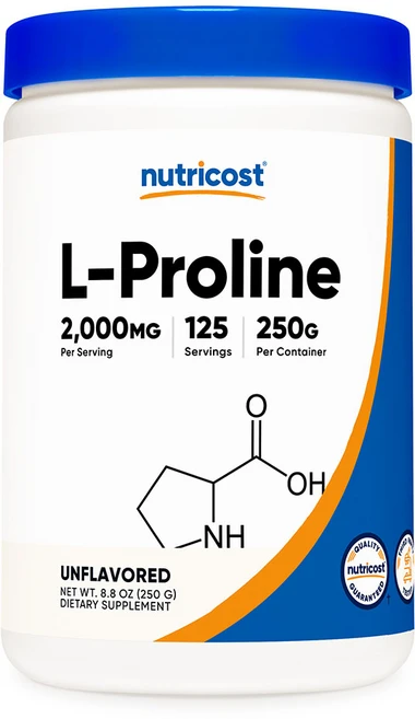 뉴트리코스트 L-프롤린 파우더 250g, 1개 - 쿠팡