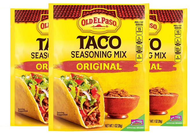 올드 엘 파소 오리지널 타고 시즈닝 Old El Paso Original Taco Seasoning, 3개, 28g