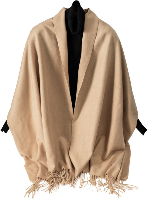 남녀 모두 착용 가능한 울 스카프 단색 두꺼운 캐시미어 숄