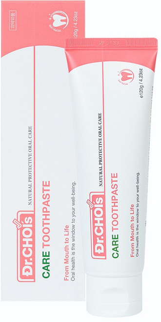 닥터초이스 좋은치약 케어 여행용, 120g, 4개