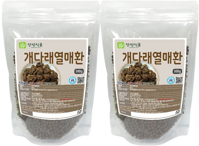 [장명식품] 개다래열매환 충영환 목천료환 국내산, 300g, 2개