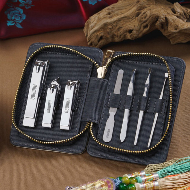 하마보 손톱깎이 세트 국산 HS-3, 블랙, 1개