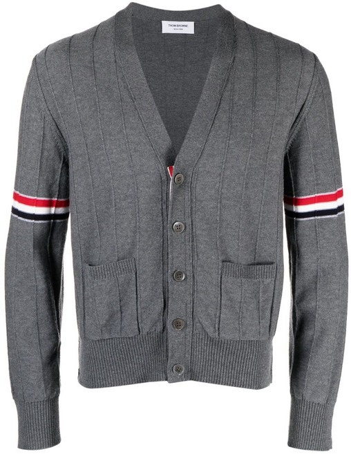 톰 브라운 RWB V넥 스트라이프 가디건