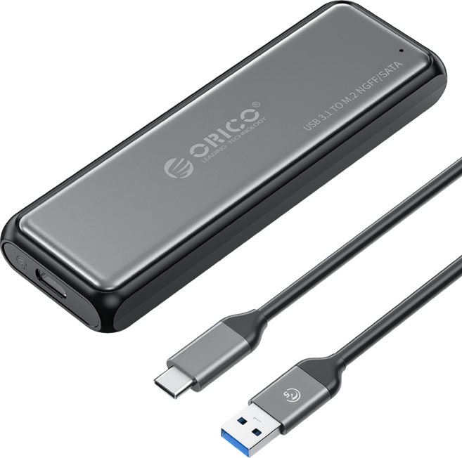 오리코 M.2 NVMe/SATA C타입 A타입 10Gbps 외장SSD 케이스 DDM2/DDNV, SATA 모델, 1개