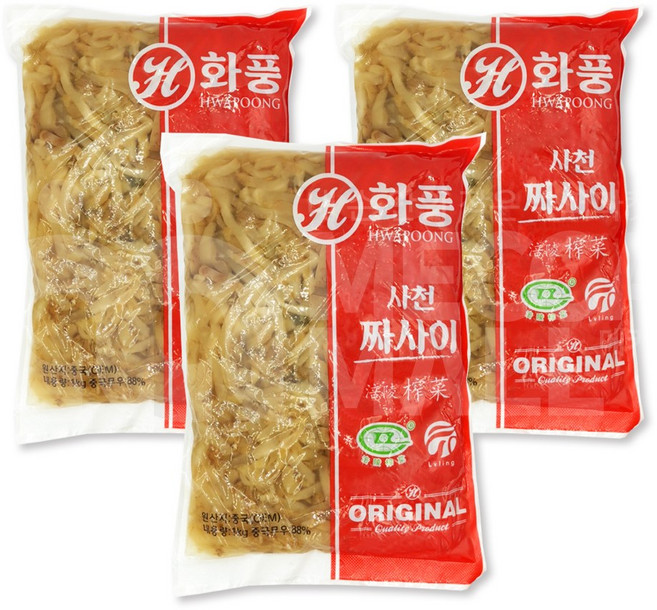화풍 사천 짜사이, 1kg, 3개