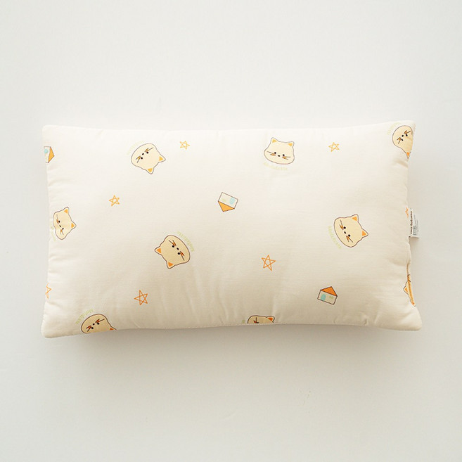 마롤로뜨 빌리지 씬필로우 아기 베개 유아 신생아 돌 낮은베개, 아이보리 꼬냥이