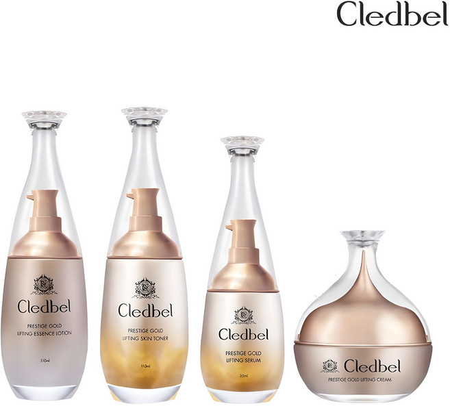 끌레드벨 프레스티지 골드 리프팅 기초화장품 4종 세트, 1세트