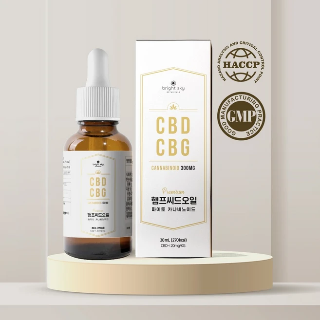 브라이트스카이 1% 카나비노이드 햄프씨드오일 CBG 파이토 대마종자유 오일, 30ml, 30ml, 1개 - 쿠팡