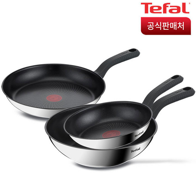 테팔 IH 에센스쿡 인덕션 3종 세트 3개, 팬 20cm + 28cm + 웍 28cm