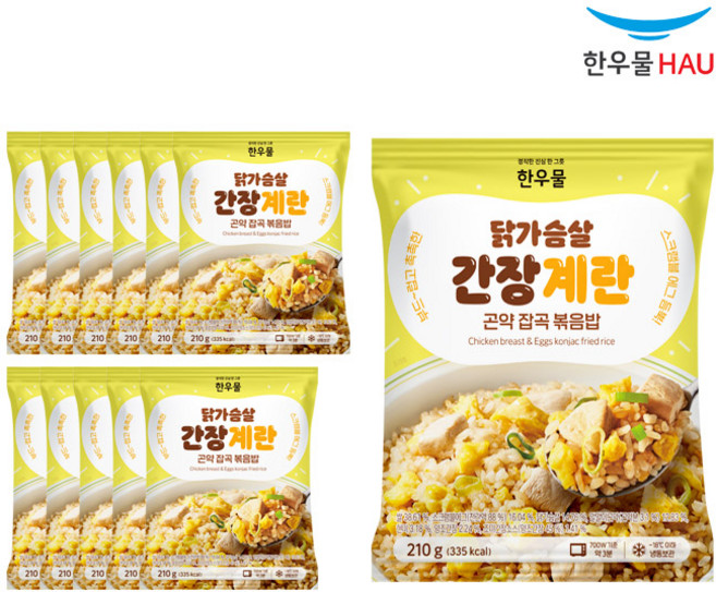 [자연맘스토리] 한우물 곤약 간장계란 볶음밥 210g x 12개