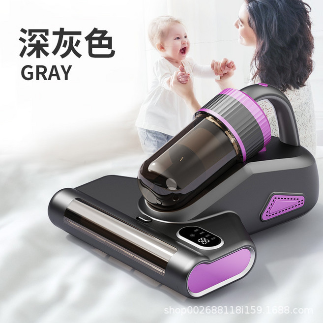 家用除蟎儀大吸力吸塵器除蟎器拍打滾刷吸塵器紫外線殺菌無線款, 無規格, 深灰色