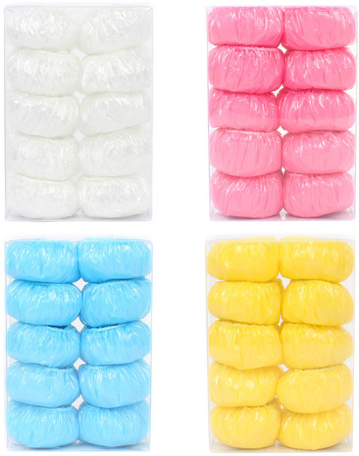 다다올 뉴 비닐 귀마개 100p 미용실 염색용 일회용 위생 이어캡, 1개, 블루