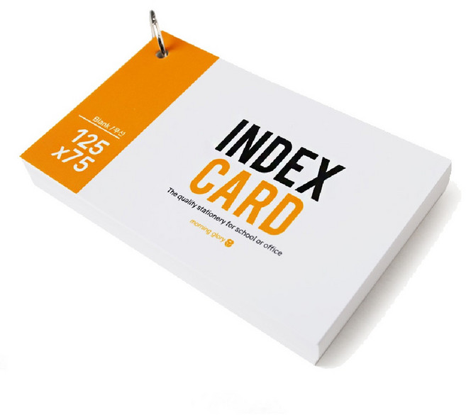 모닝글로리 2000 무선 (선이 없는) 정보카드 링 단어장 125 x 75mm, 1개