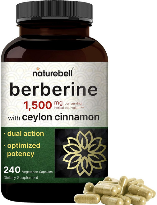 USKORNET 네츄럴벨 베르베린 1500mg 240 캡슐, 240정, 1개