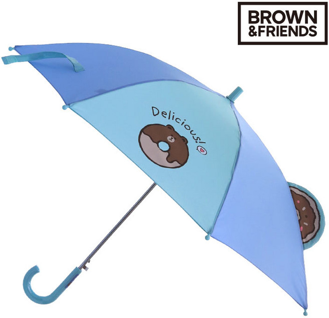 라인프렌즈 도넛 53 입체 홀로그램 아동 장우산 _ MULNU10017