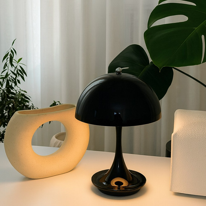 아이엔홈 루이스포터블 단스탠드 터치 감성조명 무드등, 블랙