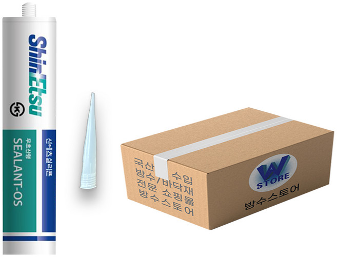 신에츠 무초산 실리콘 창틀 샷시 창호 유리 방수 비초산 백색, 1개