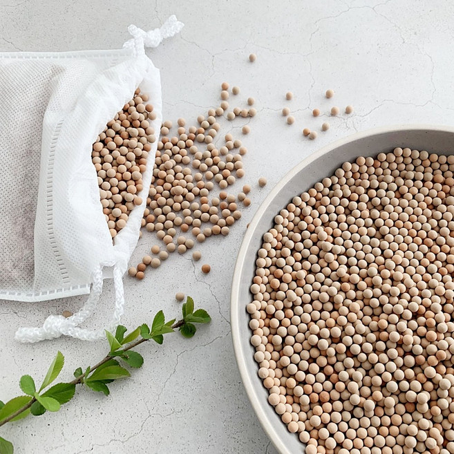 포항에서 온 제올라이트 볼 천연 탈취제 천연 습기 제거제 새집 사무실 가구 차량 냄새제거, 2개, 1kg